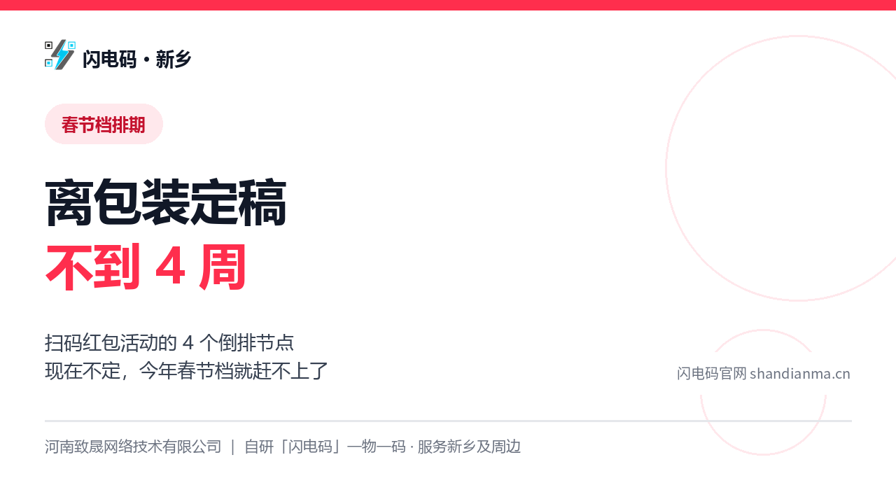 离包装定稿只剩不到 4 周：扫码红包活动的 4 个倒排节点